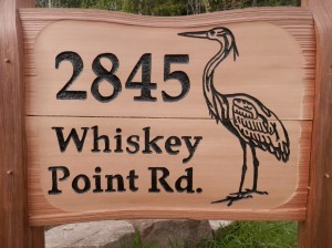 Whiskey Point sign