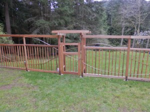 cedar gate and fence