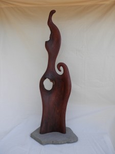 Beachfire- Cedar sculpture