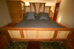 bed in room